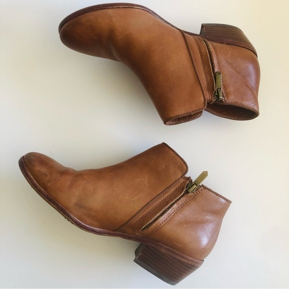 Sam Edelman Petty Cognac Booties 6.5 Wide - Picture 9 of 16